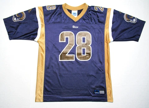 Marshall Faulk St Louis Rams Jersey Boy's Size L 14-16 Adidas Cover