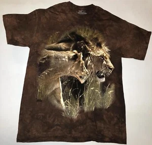 The Mountain Lion King Beauty Beast Proud Lions Brown Nature Cotton Shirt S-3X - Picture 1 of 5