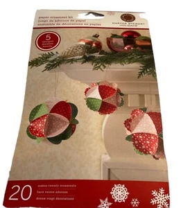 Martha Stewart paper ornaments NIP set of 20 - Picture 1 of 1