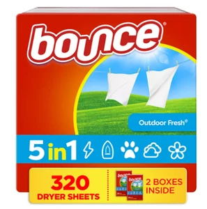 Bounce Dryer Sheets, Outdoor Fresh, 160-count, 2-pack Outdoor Fresh 320 Sheets - Picture 1 of 2