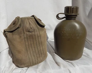 Vietnam War to today US Army and USMC Soldiers Canteen with Case - Picture 1 of 6