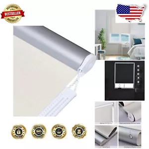 Thermal Insulated 100% Blackout Window Blinds - Cordless & Elegant 34'' x 72'' - Picture 1 of 10