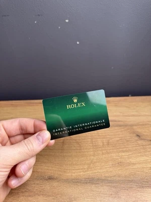Tarjeta de garantía Rolex solamente Foto 1 de 4