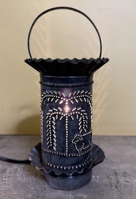 Primitive Country Tin Punched with WILLOW & SHEEP Electric Mini Tart Warmer - Image 1 of 4