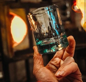 Pete’s Pirate Life PPL Limited Edition V3 Hand Blown Pirate Whiskey Tumbler - Picture 1 of 6