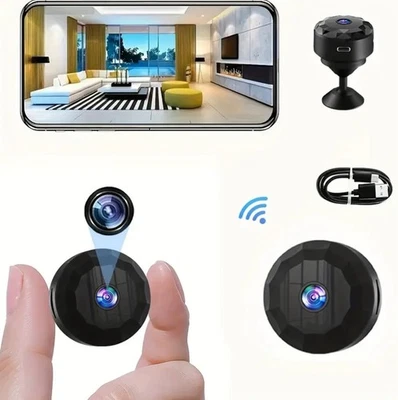 Mini Telecamera Sicurezza Ricaricabile USB Wireless Interni Estern - Immagine 1 di 4