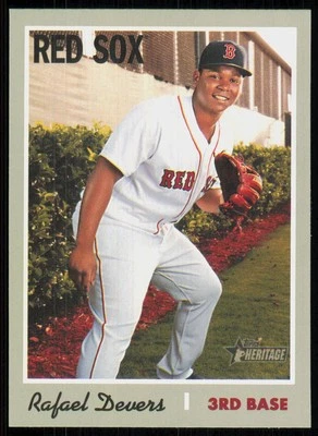 2019 Topps Heritage Rafael Devers Boston Red Sox #163 - Image 1 of 2