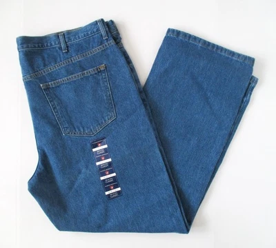 Pantalones de mezclilla rectos Saddlebred para hombre calce clásico azules grandes y altos 44x34 (etiquetados 32) nuevos con etiquetas Foto 1 de 4
