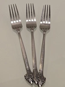 VTG. Towle SCC Uanlai Stainless DINNER FORKS 7.5" long ( 3pk bundle) JAPAN - Picture 1 of 8