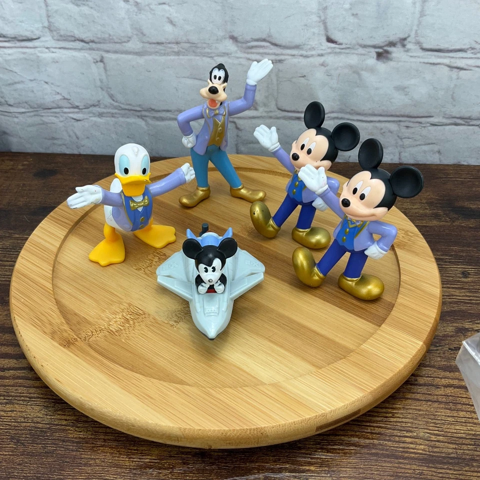 Bonecos vintage Disney Applause Mickey Mouse Donald Pateta Avião McDonald's - Imagem 1 de 4