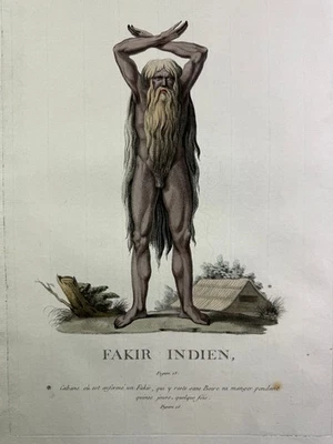 Bar, Jacques Charles, Aquatinta-KuFakir Indienpferstich 1788  - Bild 1 von 4