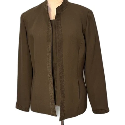 Studio I 2 piezas sin mangas sin mangas y blazer a juego talla 10 Foto 1 de 4