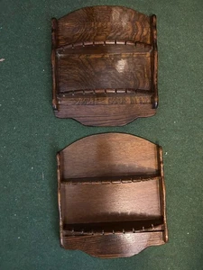 1970e Vintage Wooden Wall Display Rack Holds 18 X 2 Spoons Scallop Edges - Picture 1 of 14