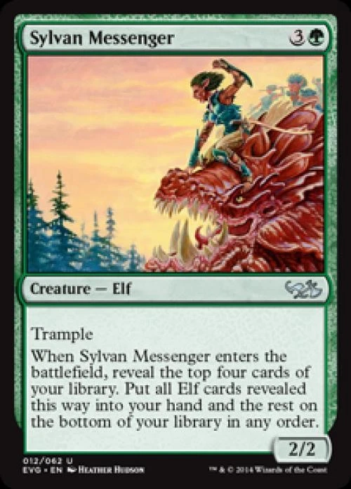 Sylvan Messenger - Light Play MTG Duel Decks Anthology: Elves vs Goblins - Image 1 of 1