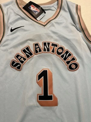 Victor Wembanyama San Antonio Spurs “Viva Spurs” City Edition Jersey Large NWOT - Image 1 of 4