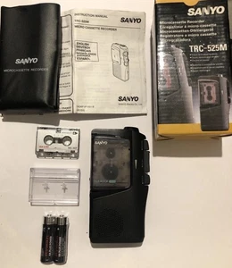 Sanyo TRC-525M Microcassette Recorder VAS Boxed With Instructions & Cassette - Picture 1 of 3