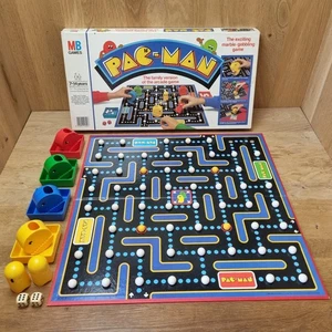 PAC-MAN Board Game 1982 MB Games Pacman Arcade Edition 2 White Marbles Short - Picture 1 of 13