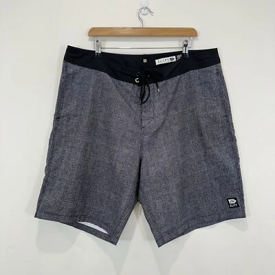 Boardshorts oxidados para hombre 38 carbón cordón cremallera bolsillo natación surf Foto 1 de 4