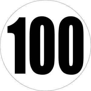 Aufkleber Auto Lkw Beeteinfassung Beet Geschwindgikeit 100 Km/H Schild - Bild 1 von 1