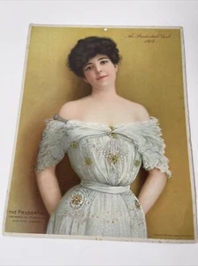 1904 PRUDENTIAL GIRL Insurance Advertising Calendar Original - Picture 1 of 9