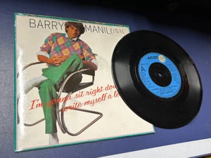 Barry Manilow I’m Gonna Sit Right Down & Write Myself A Letter 7” Vinyl Free P&P - Picture 1 of 2