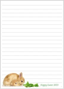 Easter 2023 - Writing paper - Picture 1 of 7