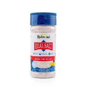 Sal marina real Redmond - Natural sin refinar fina sin gluten, coctelera de 10 onzas 1 - Imagen 1 de 4