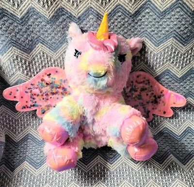Barbie Unicorn 10" Plush Toy Stuffed Animal Mattel Pastel Sound Works - Image 1 of 2