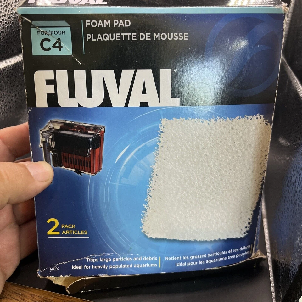 Fluval C4 Poly Foam Pad - 2 Pack Damaged Package. Sealed Unit - Image 1 of 1