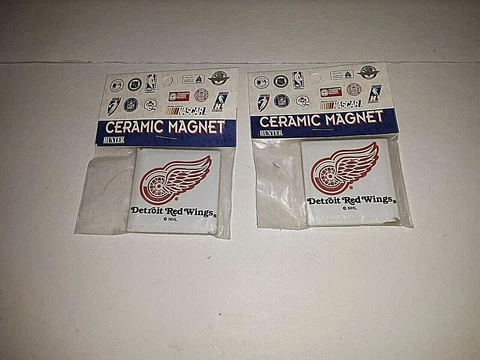 Detroit Red Wings NHL Ceramic Magnet ( set of two ) Cover