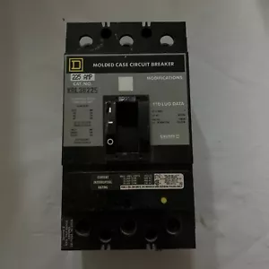 Square D KAL36225 225 Amp 600 Vac 3 Pole Circuit Breaker - Picture 1 of 8