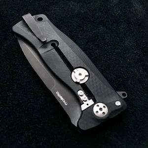 LionSteel Knives SR22 Frame Lock SR22A BB Black Sleipner Steel Black Aluminum - Picture 1 of 4