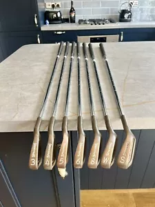 Spalding Greg Norman Beryllium Copper Golf Iron and Wedge Set 3 4 5 6 8 SW PW - Picture 1 of 20