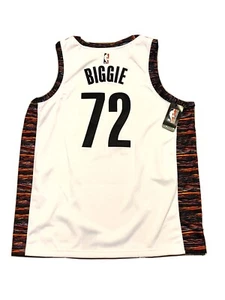 Nike Brooklyn Nets Jersey Swingman Size 52 XL Bed Stuy Biggie Pro Team Apparel - Picture 1 of 5