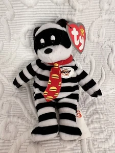 Ty Teenie Beanie Baby Hamburglar Plüschbär #9 Happy Meal 2004 McDonalds  - Bild 1 von 8