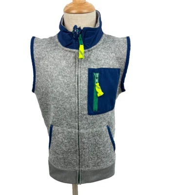 J. Chaqueta chaleco polar escolar Crew Outerwear niños talla pequeña Foto 1 de 4