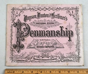 19th Century Payson Dunton Scribner's National System Penmanship Workbook #1 - Picture 1 of 5