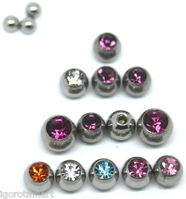 5X SPARE REPLACEMENT BALL CONE BALL LIP LABRET BELLY BAR MONROE EAR PIERCING  - Image 1 of 4