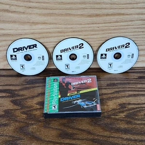 READ Driver Twin Dual Combo Pack 1 /2 (Sony Playstation One, PS1) Greatest Hits - Picture 1 of 21