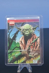 Star Wars Yoda Topps Trading Card Includes UltraPro Sleeve & Loader NM/MT  - Picture 1 of 1