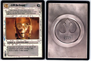B0084   1995 LUCASFILM STAR WARS CCG PREMIER LIMITED EDITION C-3PO