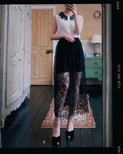 Moschino lace pearl collar silk blouse RRP $995. - Picture 1 of 6