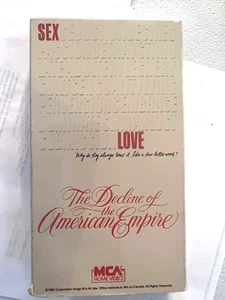 The Decline Of The American Empire (VHS, 1987) Dominique Michel - French w/Subs - Picture 1 of 3