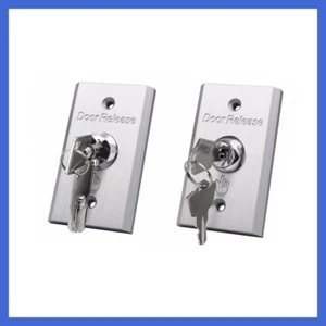 86*50 Aluminum Alloy Single/Double Pole Emergency Access Control Switch With Key - Picture 1 of 8