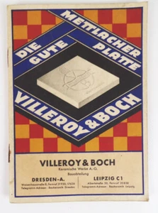 Musterbuch Villeroy und Boch Dresden Keramik Fliesen Bodenfliesen 1930 - Bild 1 von 4