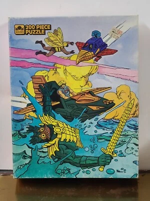 He-Man 200 Piece Jigsaw Puzzle Master of the Universe MOTU 1985 Mattel Golden - Image 1 of 4