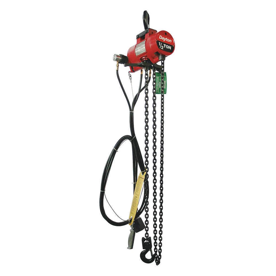 Dayton 29XL86 10ft 1000lb Air Chain Hoist