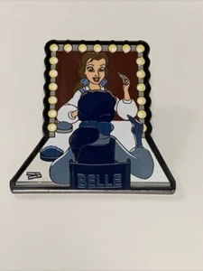 OLD LE Disney Cast Member Pin Party Beauty Belle Makeup Mirror Backstage Pass - Picture 1 of 2