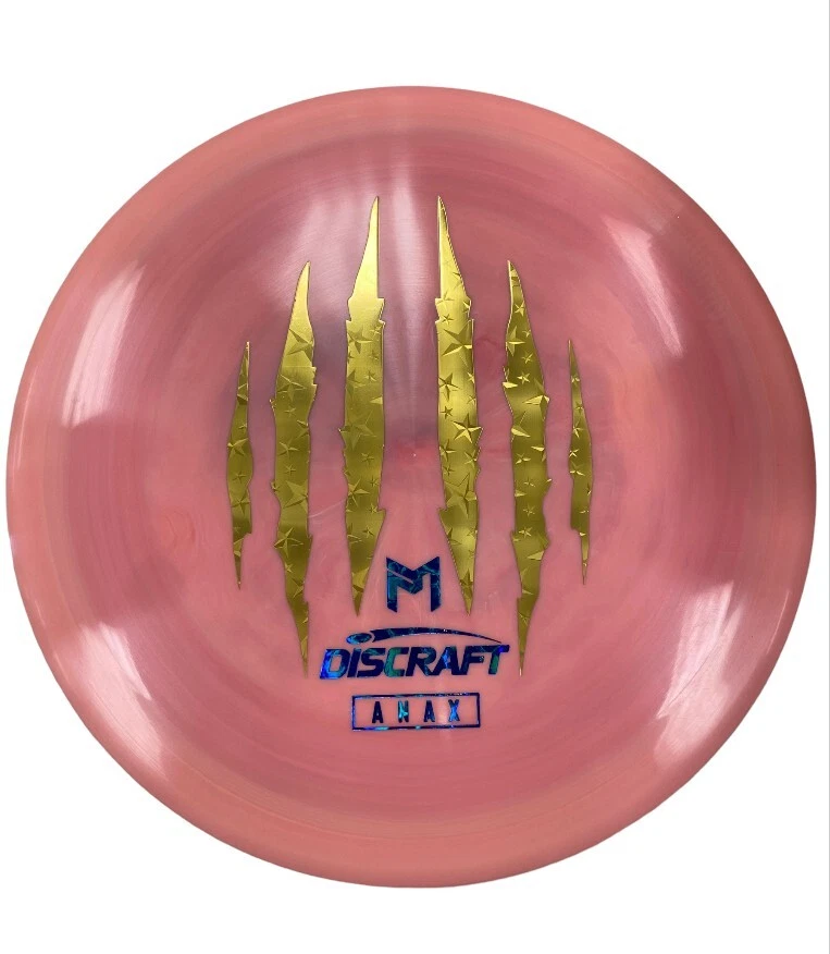 Discraft Paul McBeth's 6x Claw Anax Distance Driver Pink with Gold Star Foil  - Image 1 of 3