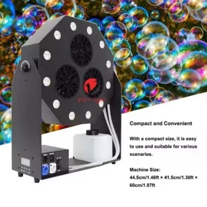 120W Automatic Remote DMX Wedding Kids LED Bubble Stage Effect Machine for Party - Picture 1 of 8